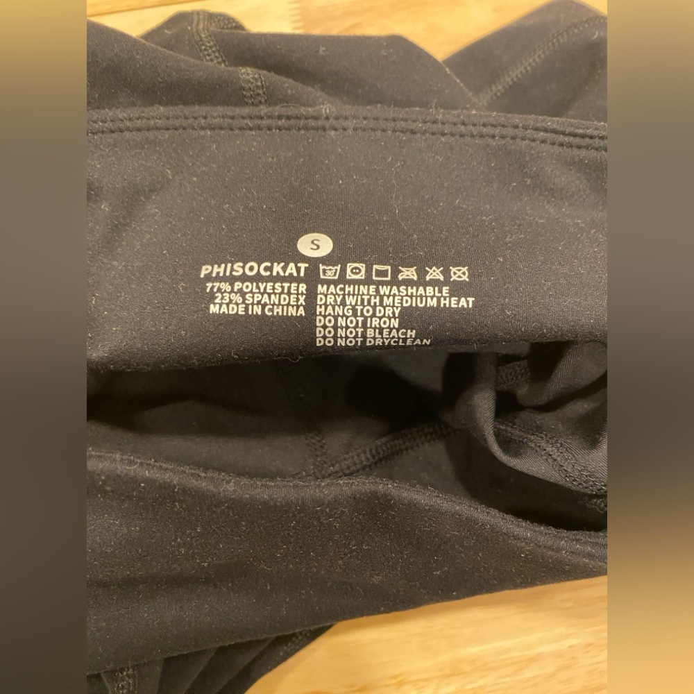 3/$10 PHISOCKAT High Waist Yoga Pants with Pockets - Picture 2 of 8